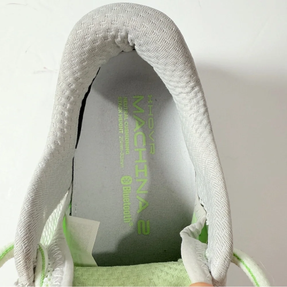 Under Armour Women's White and Light Green Athletic Shoes - Picture 5 of 8